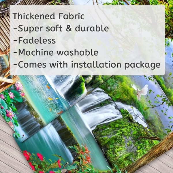 Beautiful wooden ladder waterfall scenery tapestry hanging cloth background cloth decorative cloth hanging cloth Beautiful wooden ladder waterfall scenery tapestry hanging cloth background cloth decorative cloth hanging cloth