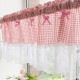Kitchen Curtains, Valance Curtains, Short Cafe Curtains Farmhouse Tier Curtains Short Window Treatments With Lace 1 Panel Rod Pocket Plaid Kitchen Curtains, Valance Curtains, Short Cafe Curtains Farmhouse Tier Curtains Short Window Treatments With Lace 1 Panel Rod Pocket Plaid