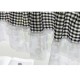 Kitchen Curtains, Valance Curtains, Short Cafe Curtains Farmhouse Tier Curtains Short Window Treatments With Lace 1 Panel Rod Pocket Plaid Kitchen Curtains, Valance Curtains, Short Cafe Curtains Farmhouse Tier Curtains Short Window Treatments With Lace 1 Panel Rod Pocket Plaid