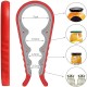 Jar Opener 5 in 1 Multi Function Can Opener Bottle Opener Kit with Silicone Handle Easy to Use for Children Elderly and Arthritis Sufferers Jar Opener 5 in 1 Multi Function Can Opener Bottle Opener Kit with Silicone Handle Easy to Use for Children Elderly and Arthritis Sufferers