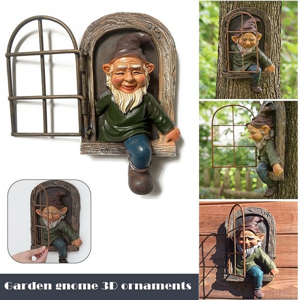 Mini Garden Crafts Decoration Gnome Leave The Window Whimsical Tree Sculpture Garden Decoration Garden Gnome Outdoor Ornament Mini Garden Crafts Decoration Gnome Leave The Window Whimsical Tree Sculpture Garden Decoration Garden Gnome Outdoor Ornament
