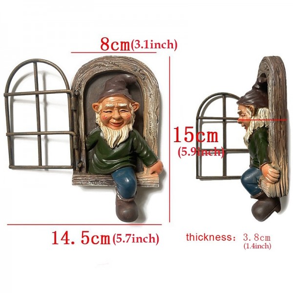 Mini Garden Crafts Decoration Gnome Leave The Window Whimsical Tree Sculpture Garden Decoration Garden Gnome Outdoor Ornament Mini Garden Crafts Decoration Gnome Leave The Window Whimsical Tree Sculpture Garden Decoration Garden Gnome Outdoor Ornament