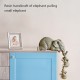 Elephant Resin Ornaments Three-piece Decorations 3 Elephant Mothers and Two Babies Hanging on The Edge of Handicraft Statues