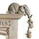 Elephant Resin Ornaments Three-piece Decorations 3 Elephant Mothers and Two Babies Hanging on The Edge of Handicraft Statues
