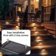 4pcs Solar Step Lights Outdoor LED Deck Stair Lights Waterproof LED for Garden Fence Step Railing Stairs Yard Patio Pathway Holiday Light 4pcs Solar Step Lights Outdoor LED Deck Stair Lights Waterproof LED for Garden Fence Step Railing Stairs Yard Patio Pathway Holiday Light