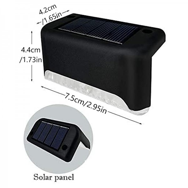 4pcs Solar Step Lights Outdoor LED Deck Stair Lights Waterproof LED for Garden Fence Step Railing Stairs Yard Patio Pathway Holiday Light 4pcs Solar Step Lights Outdoor LED Deck Stair Lights Waterproof LED for Garden Fence Step Railing Stairs Yard Patio Pathway Holiday Light