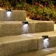 4pcs Solar Step Lights Outdoor LED Deck Stair Lights Waterproof LED for Garden Fence Step Railing Stairs Yard Patio Pathway Holiday Light 4pcs Solar Step Lights Outdoor LED Deck Stair Lights Waterproof LED for Garden Fence Step Railing Stairs Yard Patio Pathway Holiday Light
