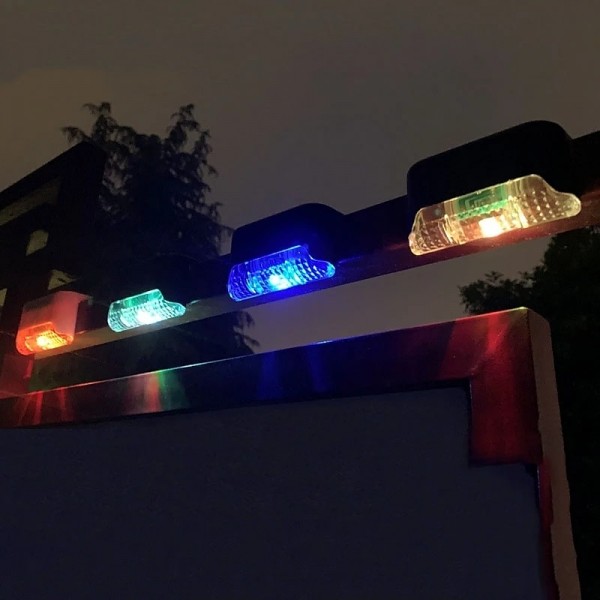 4pcs Solar Step Lights Outdoor LED Deck Stair Lights Waterproof LED for Garden Fence Step Railing Stairs Yard Patio Pathway Holiday Light 4pcs Solar Step Lights Outdoor LED Deck Stair Lights Waterproof LED for Garden Fence Step Railing Stairs Yard Patio Pathway Holiday Light