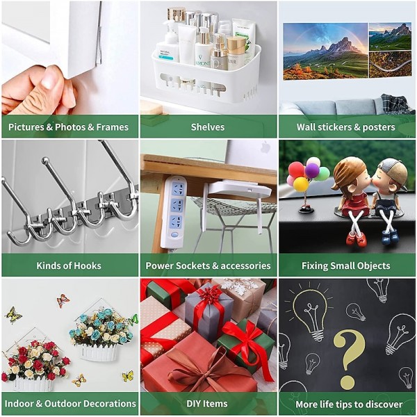 Double Sided Tape Heavy Dut, Multipurpose Removable Mounting Tape Adhesive Grip,Reusable Strong Sticky Wall Tape Strips Transparent Tape Poster Carpet Tape for Paste Items,Household Double Sided Tape Heavy Dut, Multipurpose Removable Mounting Tape Adhesive Grip,Reusable Strong Sticky Wall Tape Strips Transparent Tape Poster Carpet Tape for Paste Items,Household