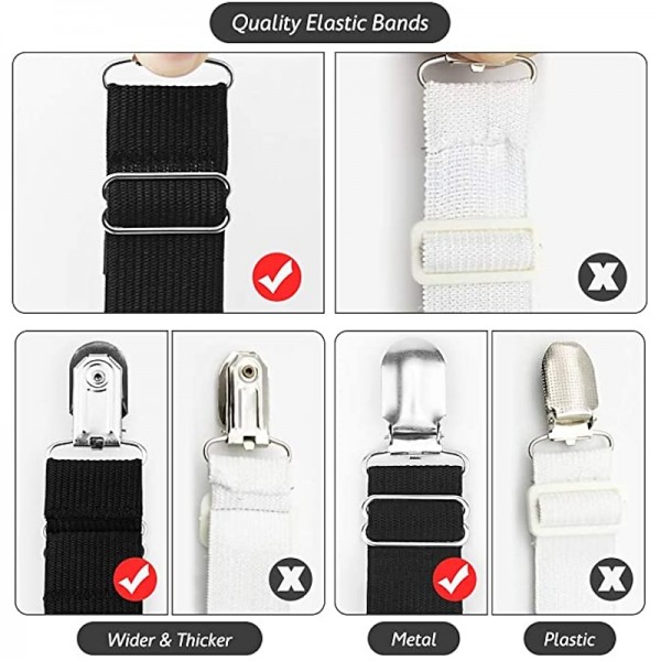 4Pcs/Set Elastic Bed Sheet Grippers Belt Fastener Bed Sheet Clips Mattress Cover Blankets Quilt Holder Textiles Organize Gadgets 4Pcs/Set Elastic Bed Sheet Grippers Belt Fastener Bed Sheet Clips Mattress Cover Blankets Quilt Holder Textiles Organize Gadgets