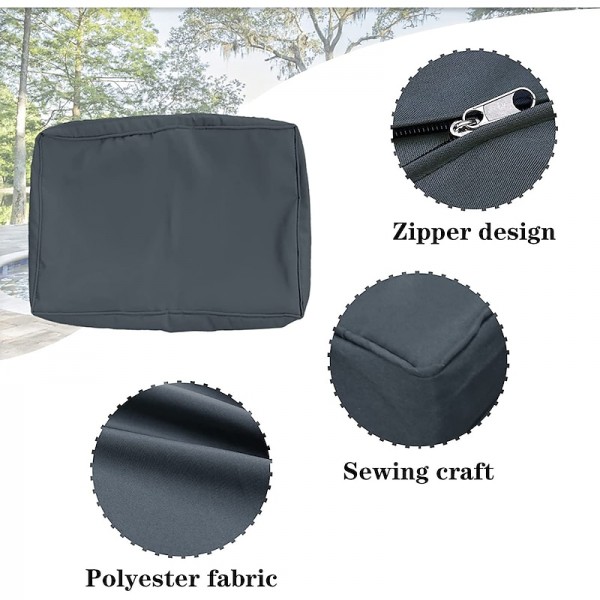 4 pcs Waterproof Seat Cushion Cover Outdoor Patio Garden Striped Water-Resistant Simple Square Zipper Traditional Classic Solid Color 4 pcs Waterproof Seat Cushion Cover Outdoor Patio Garden Striped Water-Resistant Simple Square Zipper Traditional Classic Solid Color