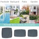 4 pcs Waterproof Seat Cushion Cover Outdoor Patio Garden Striped Water-Resistant Simple Square Zipper Traditional Classic Solid Color 4 pcs Waterproof Seat Cushion Cover Outdoor Patio Garden Striped Water-Resistant Simple Square Zipper Traditional Classic Solid Color