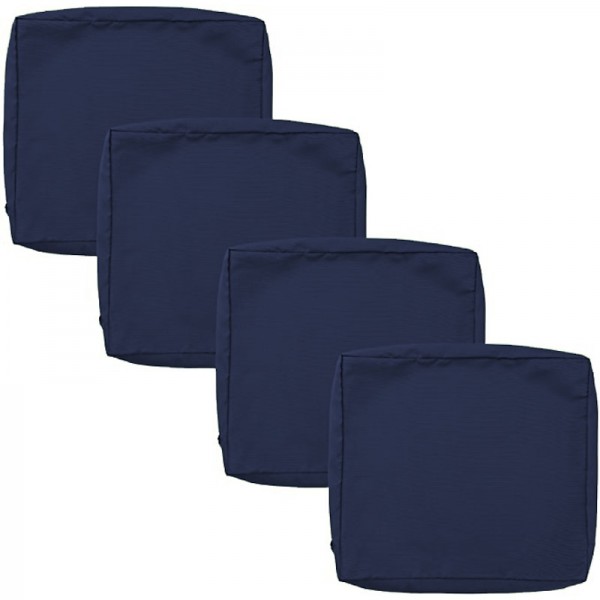 4 pcs Waterproof Seat Cushion Cover Outdoor Patio Garden Striped Water-Resistant Simple Square Zipper Traditional Classic Solid Color 4 pcs Waterproof Seat Cushion Cover Outdoor Patio Garden Striped Water-Resistant Simple Square Zipper Traditional Classic Solid Color