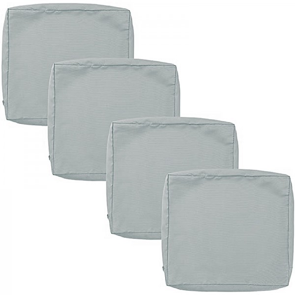4 pcs Waterproof Seat Cushion Cover Outdoor Patio Garden Striped Water-Resistant Simple Square Zipper Traditional Classic Solid Color 4 pcs Waterproof Seat Cushion Cover Outdoor Patio Garden Striped Water-Resistant Simple Square Zipper Traditional Classic Solid Color
