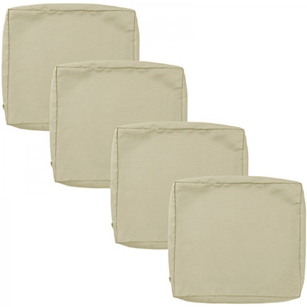 4 pcs Waterproof Seat Cushion Cover Outdoor Patio Garden Striped Water-Resistant Simple Square Zipper Traditional Classic Solid Color 4 pcs Waterproof Seat Cushion Cover Outdoor Patio Garden Striped Water-Resistant Simple Square Zipper Traditional Classic Solid Color