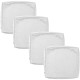 4 pcs Waterproof Seat Cushion Cover Outdoor Patio Garden Striped Water-Resistant Simple Square Zipper Traditional Classic Solid Color 4 pcs Waterproof Seat Cushion Cover Outdoor Patio Garden Striped Water-Resistant Simple Square Zipper Traditional Classic Solid Color