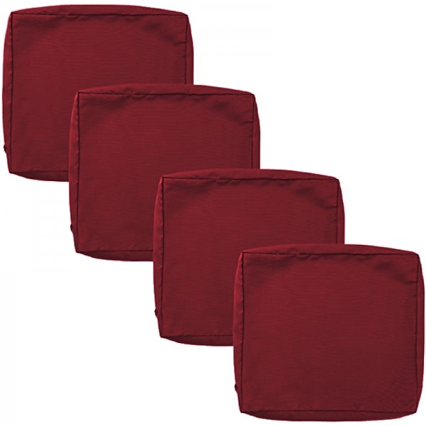 4 pcs Waterproof Seat Cushion Cover Outdoor Patio Garden Striped Water-Resistant Simple Square Zipper Traditional Classic Solid Color 4 pcs Waterproof Seat Cushion Cover Outdoor Patio Garden Striped Water-Resistant Simple Square Zipper Traditional Classic Solid Color