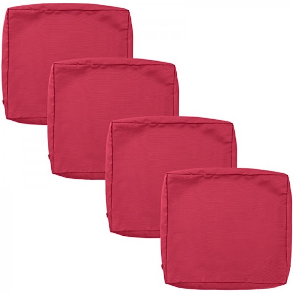 4 pcs Waterproof Seat Cushion Cover Outdoor Patio Garden Striped Water-Resistant Simple Square Zipper Traditional Classic Solid Color 4 pcs Waterproof Seat Cushion Cover Outdoor Patio Garden Striped Water-Resistant Simple Square Zipper Traditional Classic Solid Color