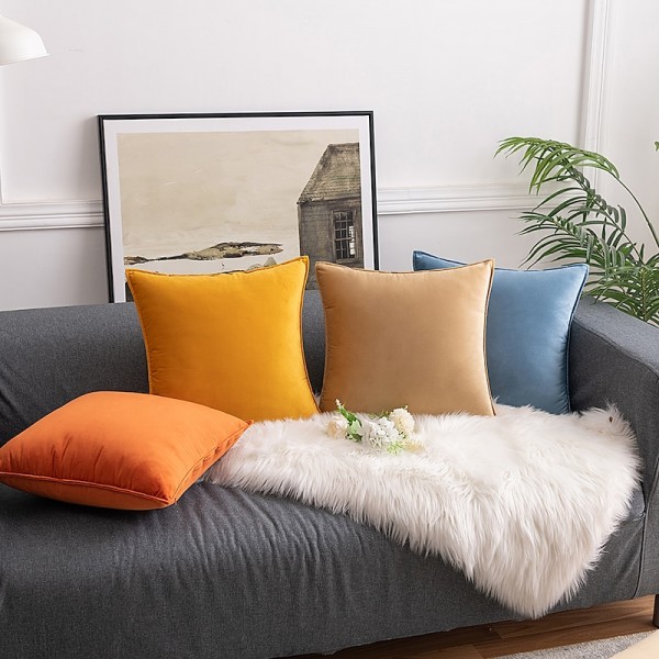 Coolest Pillows Decorative Toss Pillows Throw Pillow Cover Velvet Farmhouse Pillow Case for Bedroom Livingroom Cushion Cover Pink Blue Sage Green Purple Yellow Coolest Pillows Decorative Toss Pillows Throw Pillow Cover Velvet Farmhouse Pillow Case for Bedroom Livingroom Cushion Cover Pink Blue Sage Green Purple Yellow
