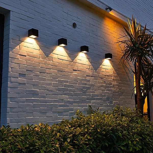 1/2pcs Solar Wall Lights Outdoor Fence Light for Garden Patio Balcony Courtyard Villa Porch Yard Decoration Atmosphere Waterproof Wall Lamp 1/2pcs Solar Wall Lights Outdoor Fence Light for Garden Patio Balcony Courtyard Villa Porch Yard Decoration Atmosphere Waterproof Wall Lamp