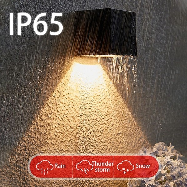1/2pcs Solar Wall Lights Outdoor Fence Light for Garden Patio Balcony Courtyard Villa Porch Yard Decoration Atmosphere Waterproof Wall Lamp 1/2pcs Solar Wall Lights Outdoor Fence Light for Garden Patio Balcony Courtyard Villa Porch Yard Decoration Atmosphere Waterproof Wall Lamp