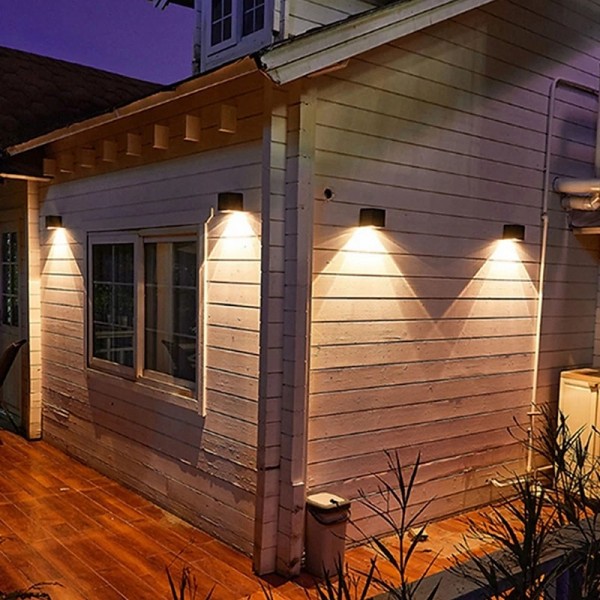 1/2pcs Solar Wall Lights Outdoor Fence Light for Garden Patio Balcony Courtyard Villa Porch Yard Decoration Atmosphere Waterproof Wall Lamp 1/2pcs Solar Wall Lights Outdoor Fence Light for Garden Patio Balcony Courtyard Villa Porch Yard Decoration Atmosphere Waterproof Wall Lamp