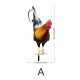 Acrylic 3d Simulation Rooster Courtyard Ground Plug Yard Art Garden Outdoor Decor Acrylic 3d Simulation Rooster Courtyard Ground Plug Yard Art Garden Outdoor Decor