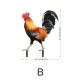 Acrylic 3d Simulation Rooster Courtyard Ground Plug Yard Art Garden Outdoor Decor Acrylic 3d Simulation Rooster Courtyard Ground Plug Yard Art Garden Outdoor Decor