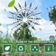 Magical Metal Garden Windmill,Kinetic Wind Spinners,Wind Sculpture for Yard 3D Outdoor Wind Kinetic Sculpture Move with The Wind - Metal Wind Spinners Suitable for Garden Terrace Lawn Yard