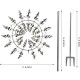 Magical Metal Garden Windmill,Kinetic Wind Spinners,Wind Sculpture for Yard 3D Outdoor Wind Kinetic Sculpture Move with The Wind - Metal Wind Spinners Suitable for Garden Terrace Lawn Yard