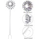 Magical Metal Garden Windmill,Kinetic Wind Spinners,Wind Sculpture for Yard 3D Outdoor Wind Kinetic Sculpture Move with The Wind - Metal Wind Spinners Suitable for Garden Terrace Lawn Yard