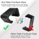 8pcs Extra Strong Connectors Garden Furniture Clips Polyrattan Furniture Clips for Lounge Set Clips Clips for Garden Furniture Set Module Outdoor Couch Patio Furniture