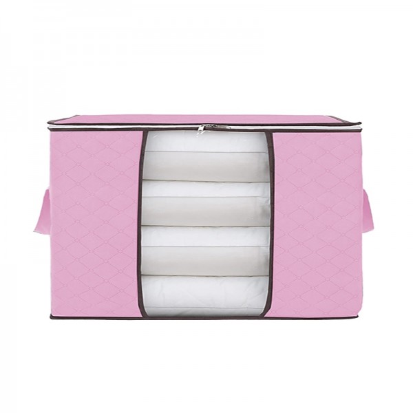 1pc Large Storage Bag Organizer Clothes Storage With Reinforced Handle, Storage Containers For Bedding, Comforters, Clothing, Closet, Clear Window, Sturdy Zippers 1pc Large Storage Bag Organizer Clothes Storage With Reinforced Handle, Storage Containers For Bedding, Comforters, Clothing, Closet, Clear Window, Sturdy Zippers