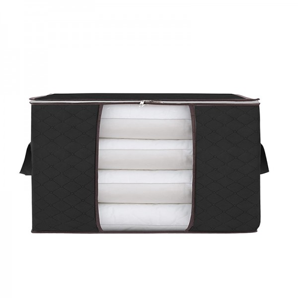 1pc Large Storage Bag Organizer Clothes Storage With Reinforced Handle, Storage Containers For Bedding, Comforters, Clothing, Closet, Clear Window, Sturdy Zippers 1pc Large Storage Bag Organizer Clothes Storage With Reinforced Handle, Storage Containers For Bedding, Comforters, Clothing, Closet, Clear Window, Sturdy Zippers
