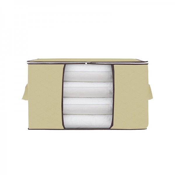 1pc Large Storage Bag Organizer Clothes Storage With Reinforced Handle, Storage Containers For Bedding, Comforters, Clothing, Closet, Clear Window, Sturdy Zippers 1pc Large Storage Bag Organizer Clothes Storage With Reinforced Handle, Storage Containers For Bedding, Comforters, Clothing, Closet, Clear Window, Sturdy Zippers