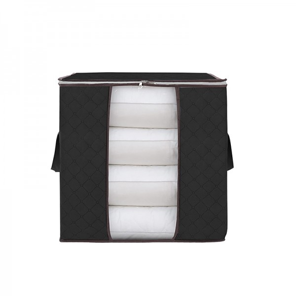 1pc Large Storage Bag Organizer Clothes Storage With Reinforced Handle, Storage Containers For Bedding, Comforters, Clothing, Closet, Clear Window, Sturdy Zippers 1pc Large Storage Bag Organizer Clothes Storage With Reinforced Handle, Storage Containers For Bedding, Comforters, Clothing, Closet, Clear Window, Sturdy Zippers