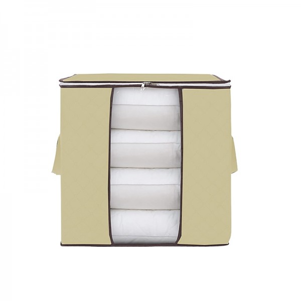 1pc Large Storage Bag Organizer Clothes Storage With Reinforced Handle, Storage Containers For Bedding, Comforters, Clothing, Closet, Clear Window, Sturdy Zippers 1pc Large Storage Bag Organizer Clothes Storage With Reinforced Handle, Storage Containers For Bedding, Comforters, Clothing, Closet, Clear Window, Sturdy Zippers