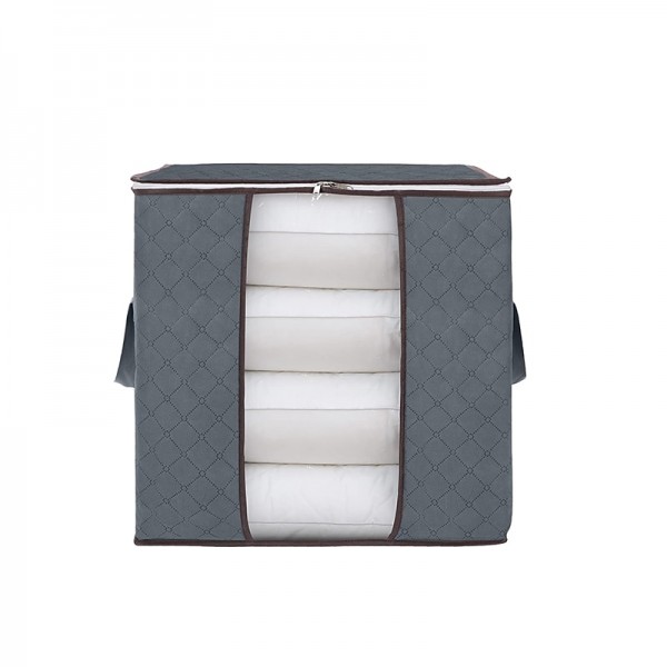 1pc Large Storage Bag Organizer Clothes Storage With Reinforced Handle, Storage Containers For Bedding, Comforters, Clothing, Closet, Clear Window, Sturdy Zippers 1pc Large Storage Bag Organizer Clothes Storage With Reinforced Handle, Storage Containers For Bedding, Comforters, Clothing, Closet, Clear Window, Sturdy Zippers