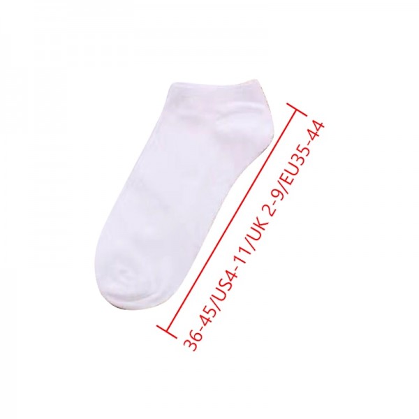 5 Pairs Of Black And White Gray Socks Four Seasons Solid Color Short Tube Invisible Low Socks Sweat-Absorbing 5 Pairs Of Black And White Gray Socks Four Seasons Solid Color Short Tube Invisible Low Socks Sweat-Absorbing