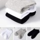 5 Pairs Of Black And White Gray Socks Four Seasons Solid Color Short Tube Invisible Low Socks Sweat-Absorbing 5 Pairs Of Black And White Gray Socks Four Seasons Solid Color Short Tube Invisible Low Socks Sweat-Absorbing