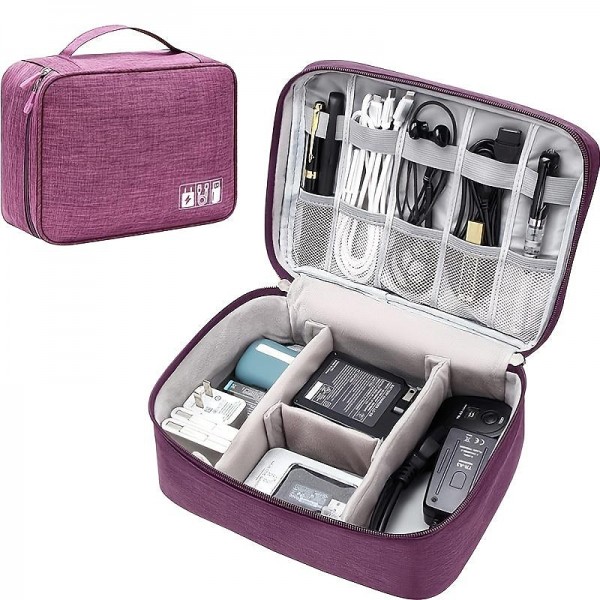 Electronics Organizer, Travel Universal Cable Organizer Bag, Waterproof Electronics Accessories Storage Cases,Charger, Phone, USB, SD Card, Hard Drives, Power Bank, Cords 9.45*7.09*3.94Inch Electronics Organizer, Travel Universal Cable Organizer Bag, Waterproof Electronics Accessories Storage Cases,Charger, Phone, USB, SD Card, Hard Drives, Power Bank, Cords 9.45*7.09*3.94Inch