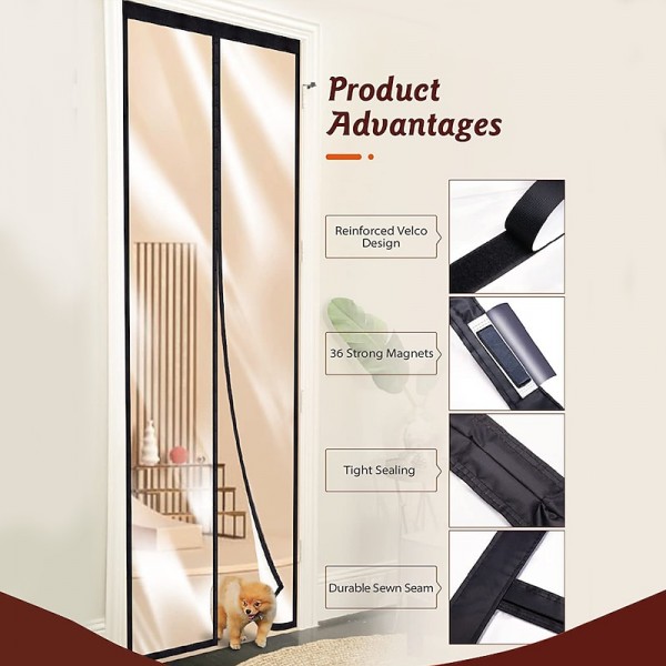Magnetic Screen Door Portable, Fly Or Bug Screen Magnetic, Doorway Mosquito Net For Sliding Door,Garage,Patio,Kitchen,Living,Window Room,Bedroom,Bar,Pet and Kid Easy Entry Magnetic Screen Door Portable, Fly Or Bug Screen Magnetic, Doorway Mosquito Net For Sliding Door,Garage,Patio,Kitchen,Living,Window Room,Bedroom,Bar,Pet and Kid Easy Entry