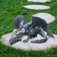 Big Squatting Dragon Sculpture, Resin Gothic Dragon Statue, Handicraft, Outdoor Decoration Big Squatting Dragon Sculpture, Resin Gothic Dragon Statue, Handicraft, Outdoor Decoration