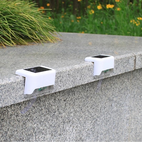 4pcs Solar Fence Lights Outdoor Waterproof Garden Light Courtyard Fence Steps Balcony Walkway Holiday Decoration Lighting Solar Night Lamp 4pcs Solar Fence Lights Outdoor Waterproof Garden Light Courtyard Fence Steps Balcony Walkway Holiday Decoration Lighting Solar Night Lamp