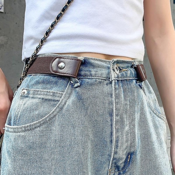 Adjustable Elastic Waist Belt Lazy Belt Invisible Ladies Traceless Versatile Elastic Belt Elastic Jeans Clothing Belt Adjustable Elastic Waist Belt Lazy Belt Invisible Ladies Traceless Versatile Elastic Belt Elastic Jeans Clothing Belt