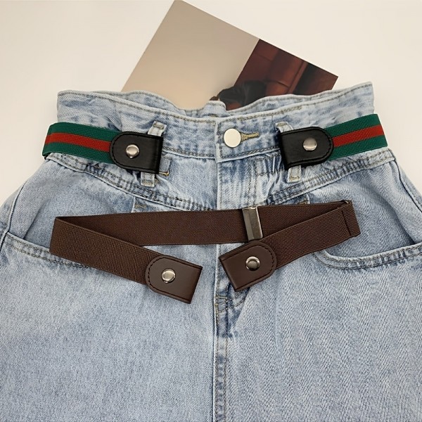 Adjustable Elastic Waist Belt Lazy Belt Invisible Ladies Traceless Versatile Elastic Belt Elastic Jeans Clothing Belt Adjustable Elastic Waist Belt Lazy Belt Invisible Ladies Traceless Versatile Elastic Belt Elastic Jeans Clothing Belt