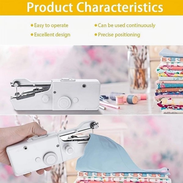 Handheld Sewing Machine Mini Sewing Machines,Portable Sewing Machine Quick Handheld Stitch Tool For Fabric, Cloth, Clothing (battery Not Included) Handheld Sewing Machine Mini Sewing Machines,Portable Sewing Machine Quick Handheld Stitch Tool For Fabric, Cloth, Clothing (battery Not Included)