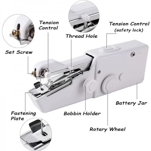 Handheld Sewing Machine Mini Sewing Machines,Portable Sewing Machine Quick Handheld Stitch Tool For Fabric, Cloth, Clothing (battery Not Included) Handheld Sewing Machine Mini Sewing Machines,Portable Sewing Machine Quick Handheld Stitch Tool For Fabric, Cloth, Clothing (battery Not Included)