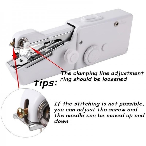 Handheld Sewing Machine Mini Sewing Machines,Portable Sewing Machine Quick Handheld Stitch Tool For Fabric, Cloth, Clothing (battery Not Included) Handheld Sewing Machine Mini Sewing Machines,Portable Sewing Machine Quick Handheld Stitch Tool For Fabric, Cloth, Clothing (battery Not Included)
