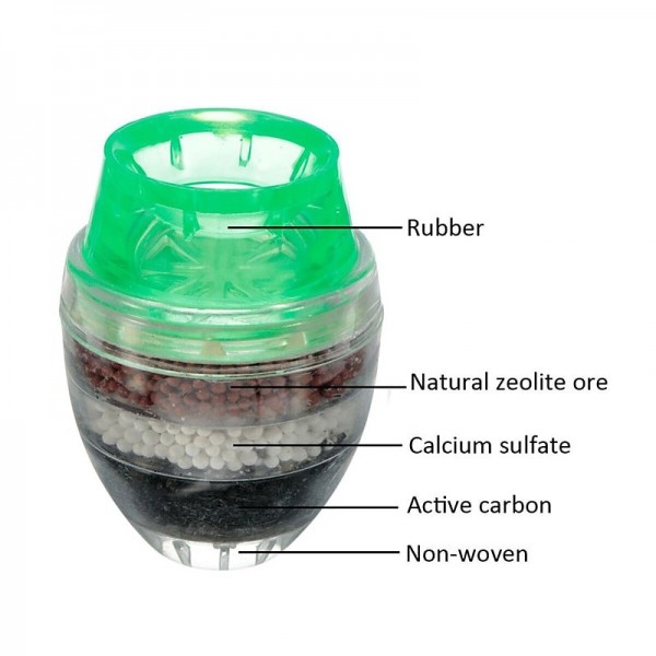 Faucet Filter Tap Water Filter Purifier Kitchen Anti-Splash Activated Carbon 5-Layer Water Filter Faucet Filter Tap Water Filter Purifier Kitchen Anti-Splash Activated Carbon 5-Layer Water Filter